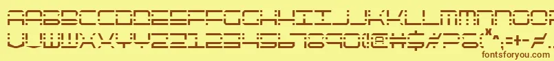 Qqv2c Font – Brown Fonts on Yellow Background