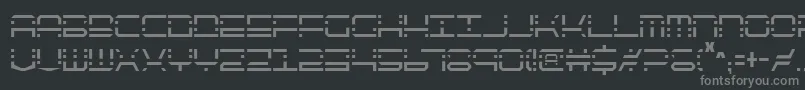 Czcionka Qqv2c – szare czcionki na czarnym tle
