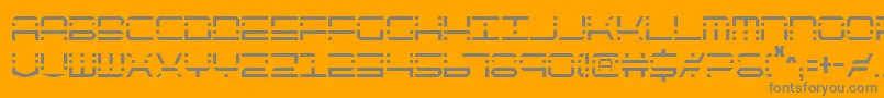 Qqv2c Font – Gray Fonts on Orange Background