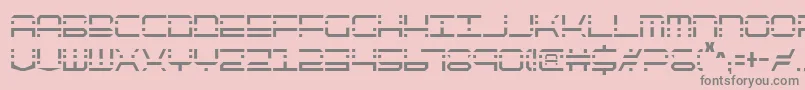 Qqv2c-Schriftart – Graue Schriften auf rosa Hintergrund