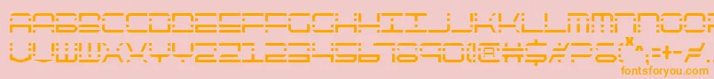 Qqv2c Font – Orange Fonts on Pink Background