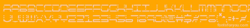 Qqv2c Font – Pink Fonts on Orange Background