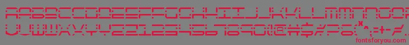 Qqv2c-Schriftart – Rote Schriften auf grauem Hintergrund