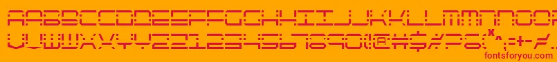 Qqv2c Font – Red Fonts on Orange Background