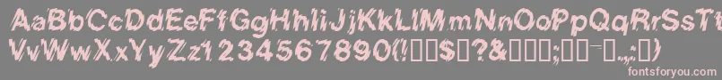 Eightcountssk Font – Pink Fonts on Gray Background