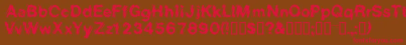 Шрифт Eightcountssk – красные шрифты на коричневом фоне