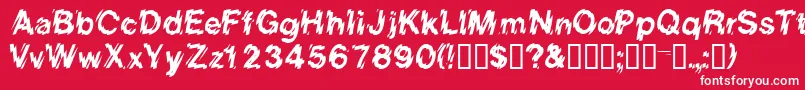 Eightcountssk Font – White Fonts on Red Background