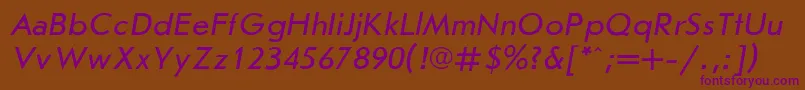 Joursani Font – Purple Fonts on Brown Background