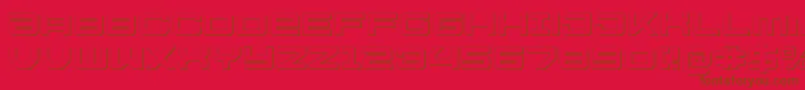 U.S.S.DallasOutline Font – Brown Fonts on Red Background