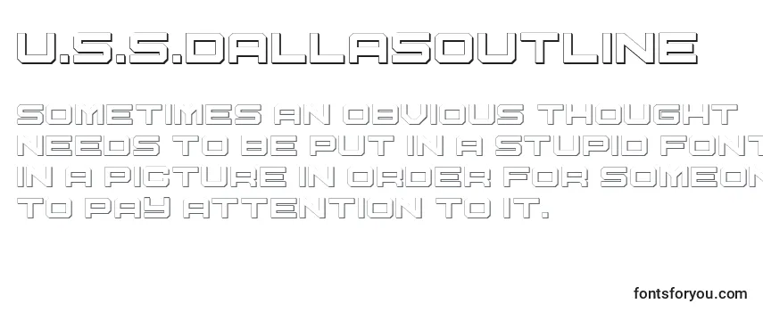 U.S.S.DallasOutline Font