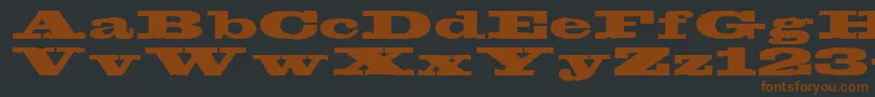 Egyptien Font – Brown Fonts on Black Background