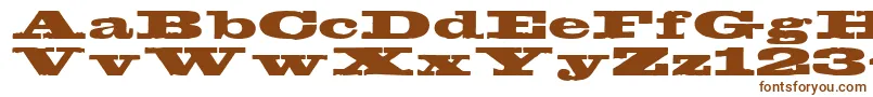 Egyptien Font – Brown Fonts on White Background