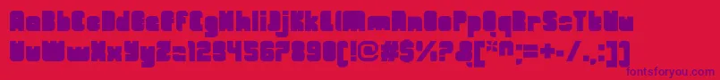 Шрифт OrangeroyaleClosedregular – фиолетовые шрифты на красном фоне