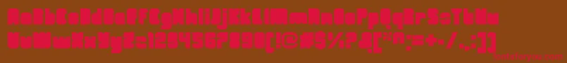 OrangeroyaleClosedregular Font – Red Fonts on Brown Background