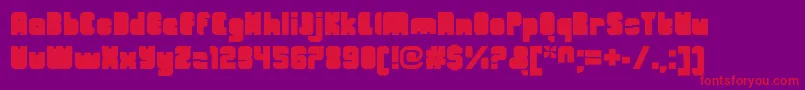 OrangeroyaleClosedregular Font – Red Fonts on Purple Background