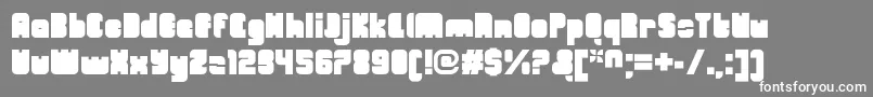 OrangeroyaleClosedregular Font – White Fonts on Gray Background