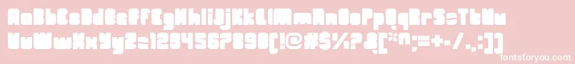 OrangeroyaleClosedregular Font – White Fonts on Pink Background
