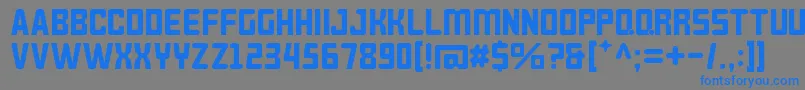 Brokeren Font – Blue Fonts on Gray Background