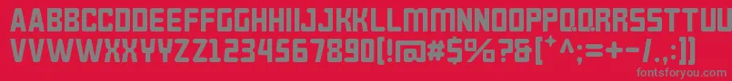 Brokeren Font – Gray Fonts on Red Background