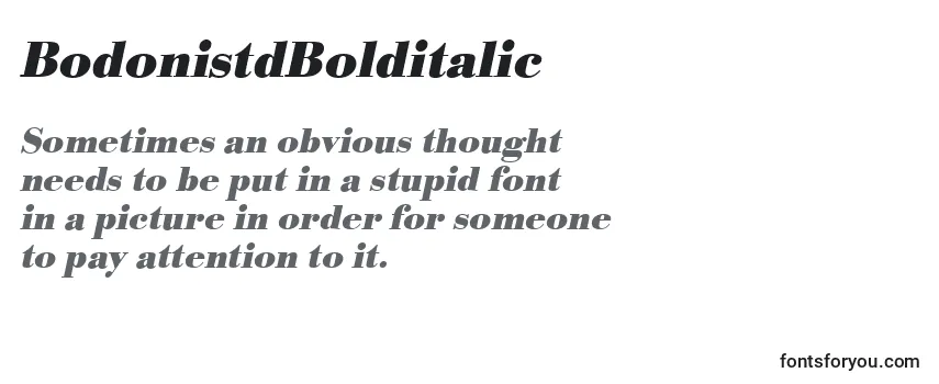 Review of the BodonistdBolditalic Font