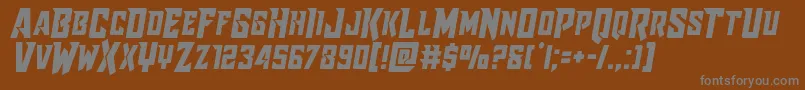 Шрифт Raidercrusadersemistraight – серые шрифты на коричневом фоне
