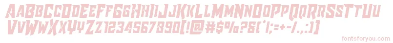 Raidercrusadersemistraight Font – Pink Fonts on White Background