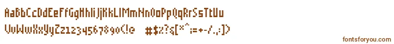 Шрифт Grudblit – коричневые шрифты на белом фоне