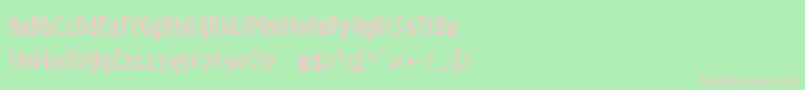 Grudblit Font – Pink Fonts on Green Background