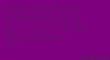 ElisiaopenfaceItalic font – Black Fonts On Purple Background
