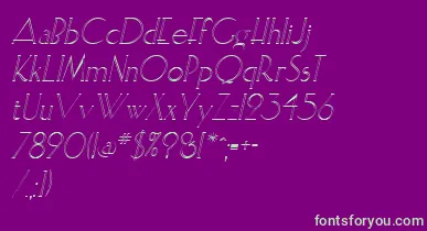 ElisiaopenfaceItalic font – Green Fonts On Purple Background
