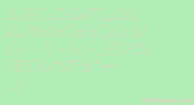 ElisiaopenfaceItalic font – Pink Fonts On Green Background