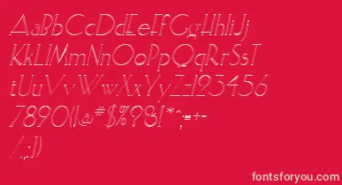 ElisiaopenfaceItalic font – Pink Fonts On Red Background