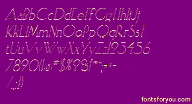 ElisiaopenfaceItalic font – Yellow Fonts On Purple Background