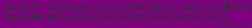 Winpets Font – Black Fonts on Purple Background