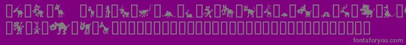 Winpets Font – Gray Fonts on Purple Background