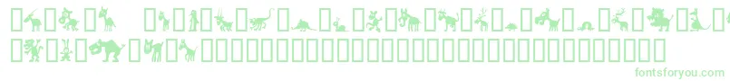 Winpets Font – Green Fonts on White Background