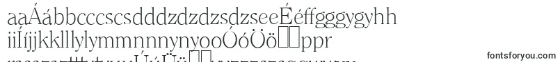 ClearfaceserialXlightRegular-Schriftart – ungarische Schriften