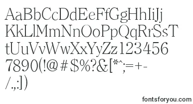  ClearfaceserialXlightRegular font