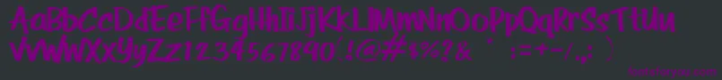 Шрифт RolinaBold – фиолетовые шрифты на чёрном фоне