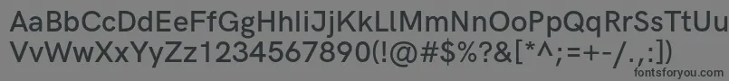 HkgroteskSemibold-Schriftart – Schwarze Schriften auf grauem Hintergrund