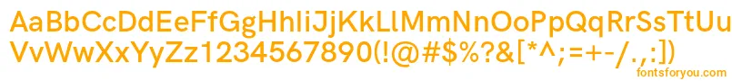 HkgroteskSemibold Font – Orange Fonts on White Background