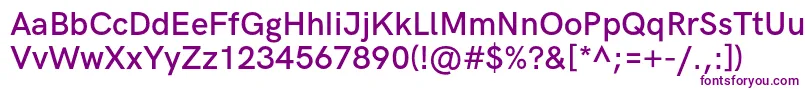 Czcionka HkgroteskSemibold – fioletowe czcionki