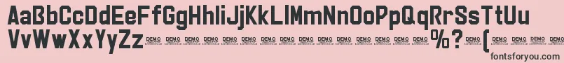 StrikerEurekaPersonalUse Font – Black Fonts on Pink Background