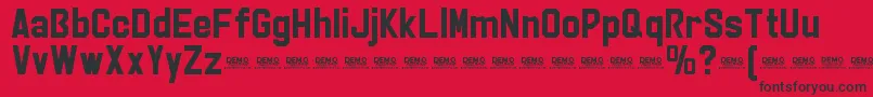 StrikerEurekaPersonalUse Font – Black Fonts on Red Background