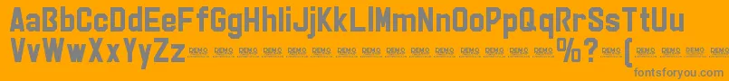 StrikerEurekaPersonalUse Font – Gray Fonts on Orange Background