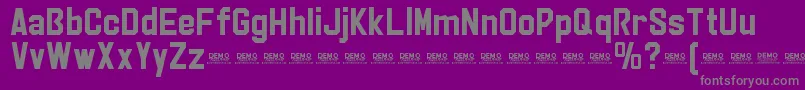 StrikerEurekaPersonalUse Font – Gray Fonts on Purple Background