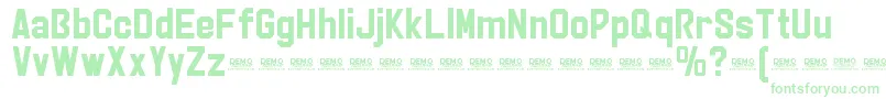 StrikerEurekaPersonalUse Font – Green Fonts on White Background