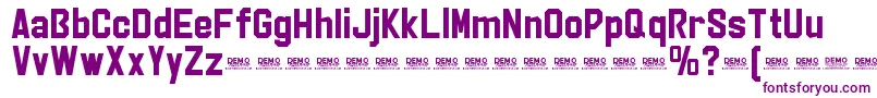 StrikerEurekaPersonalUse Font – Purple Fonts on White Background