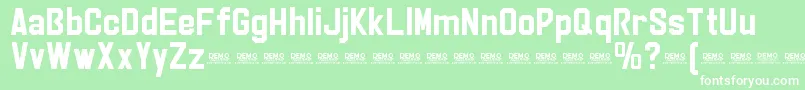 StrikerEurekaPersonalUse Font – White Fonts on Green Background