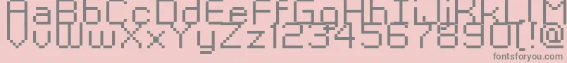 Kyrou9RegularXtnd Font – Gray Fonts on Pink Background